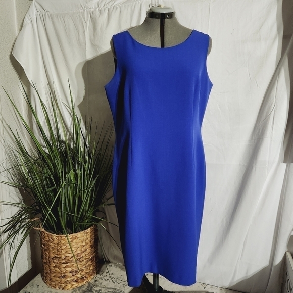 JONES Studio blue sheath dress, size 14 - Picture 5 of 5